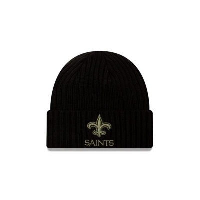 Sapca New Era New Orleans Saints NFL Salute To Service Cuff Knit Beanie - Negrii